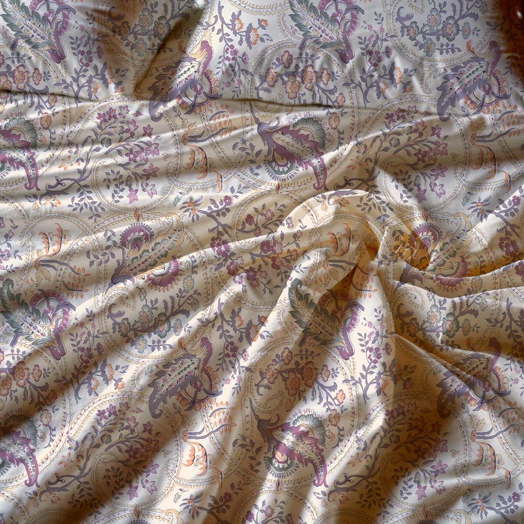 Fiori Viola Flat Sheet