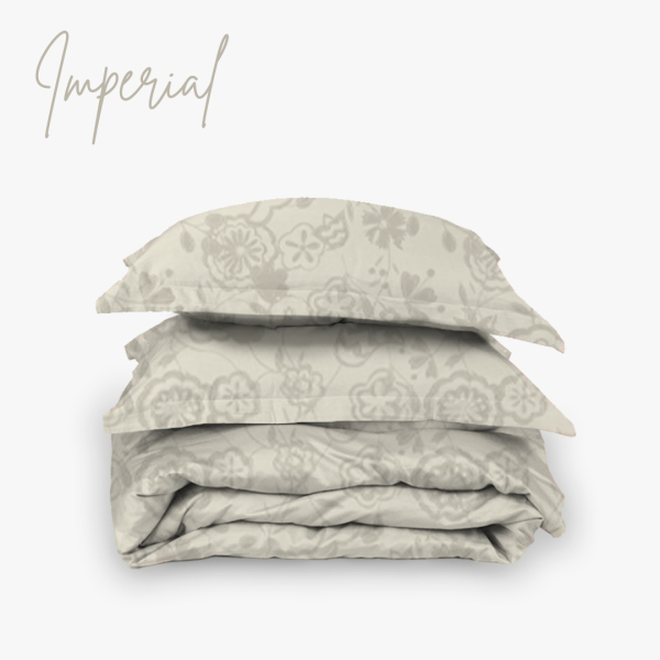 Luxury paisley bedding set in soft earthy tones – premium duvet and pillows for elegant Egyptian bedrooms
